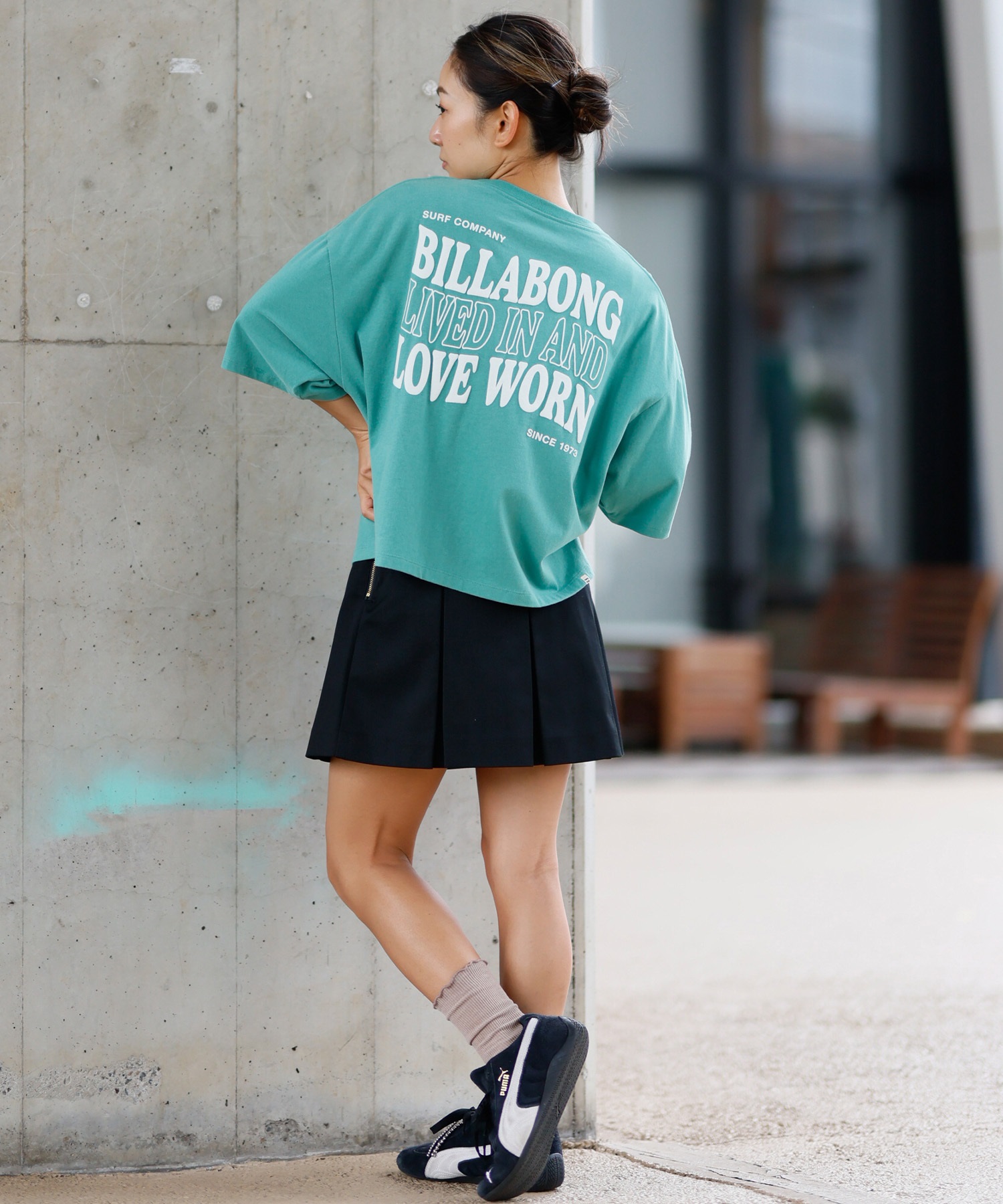 BILLABONG ビラボン 半袖 Tシャツ レディース バックプリント