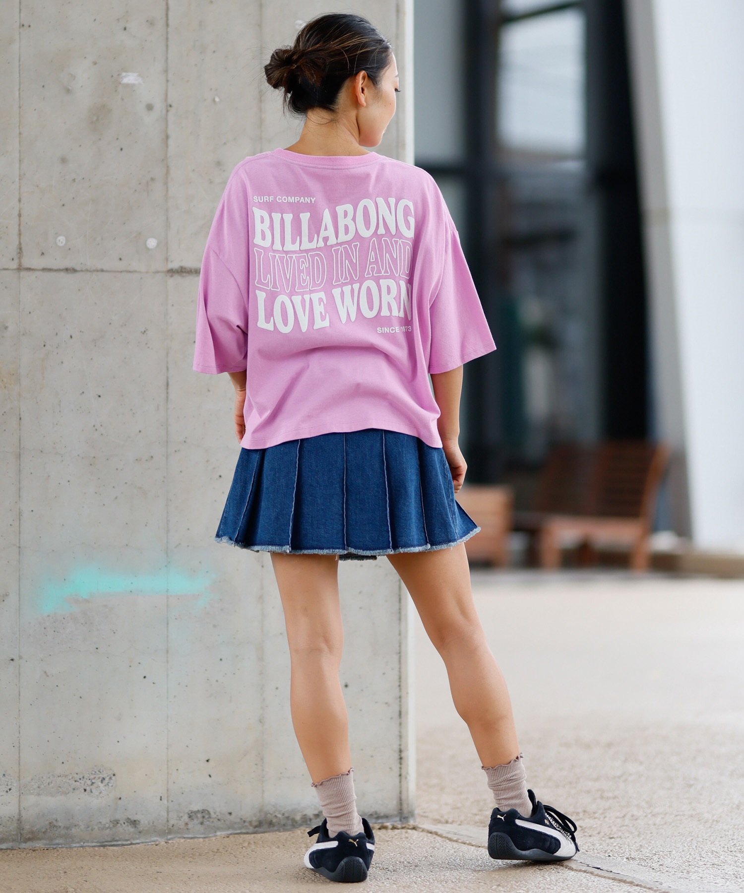 BILLABONG ビラボン 半袖 Tシャツ レディース バックプリント