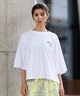 BILLABONG ビラボン 半袖 Tシャツ レディース バックプリント クロップド丈 SQUARE LOGO LOOSE CROPPED TEE BF013-205(WHT-M)