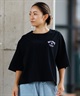 BILLABONG ビラボン 半袖 Tシャツ レディース バックプリント クロップド丈 SQUARE LOGO LOOSE CROPPED TEE BF013-205(WHT-M)