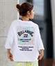 BILLABONG ビラボン 半袖 Tシャツ レディース バックプリント クロップド丈 SQUARE LOGO LOOSE CROPPED TEE BF013-205(WHT-M)