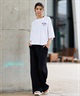 BILLABONG ビラボン 半袖 Tシャツ レディース バックプリント クロップド丈 SQUARE LOGO LOOSE CROPPED TEE BF013-205(WHT-M)
