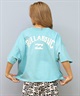 BILLABONG ビラボン 半袖 Tシャツ レディース バックプリント クロップド丈 ARCH LOGO PIGMENT WIDE LOOSE CROPPED TEE BF013-206(SCS-M)