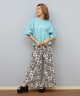 BILLABONG ビラボン 半袖 Tシャツ レディース バックプリント クロップド丈 ARCH LOGO PIGMENT WIDE LOOSE CROPPED TEE BF013-206(SCS-M)
