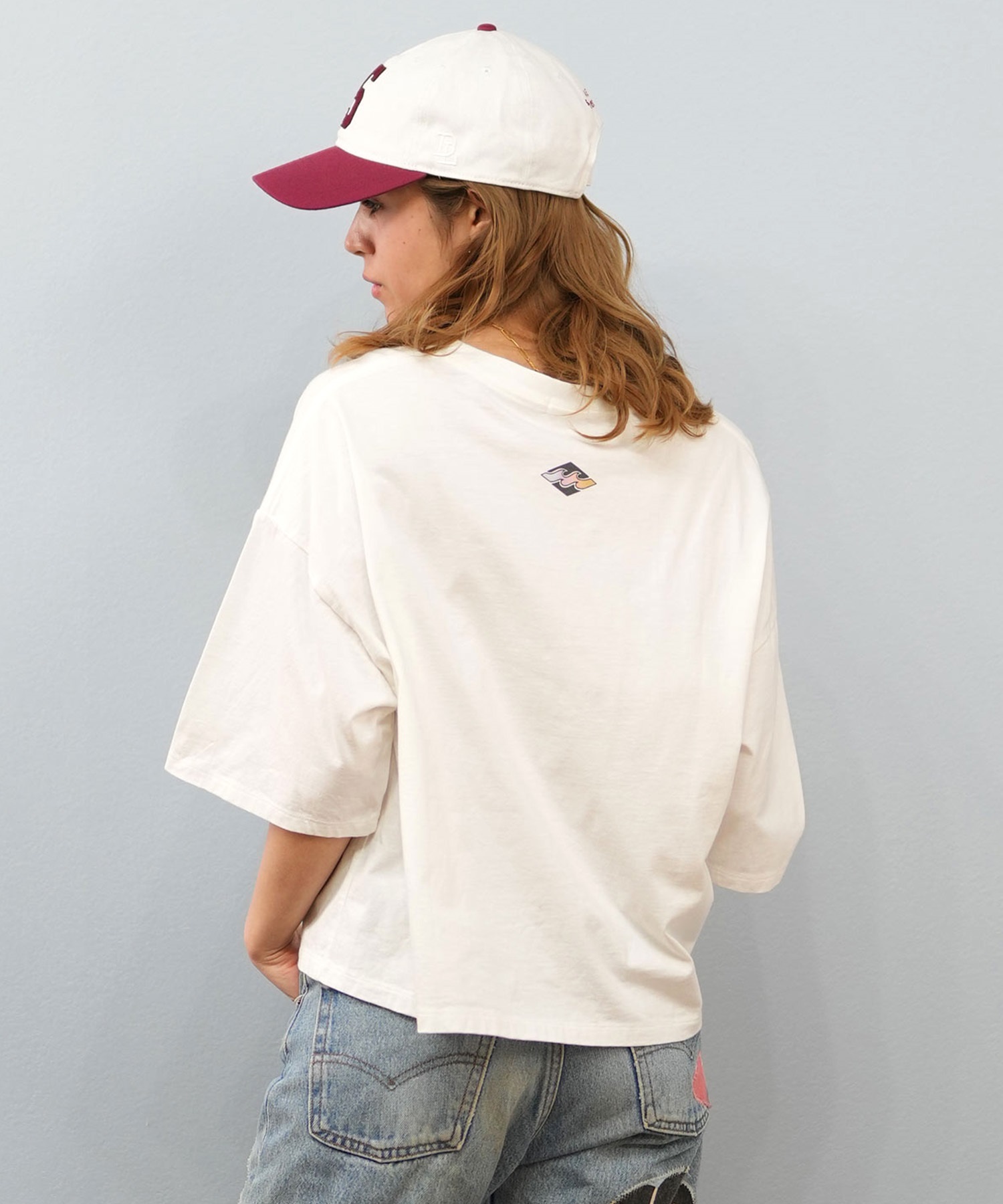 BILLABONG ビラボン 半袖 Tシャツ レディース フロントプリント クロップド丈 SUNSET ARCH LOOSE CROPPED TEE BF013-208(SCS-M)