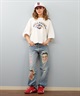 BILLABONG ビラボン 半袖 Tシャツ レディース フロントプリント クロップド丈 SUNSET ARCH LOOSE CROPPED TEE BF013-208(SCS-M)