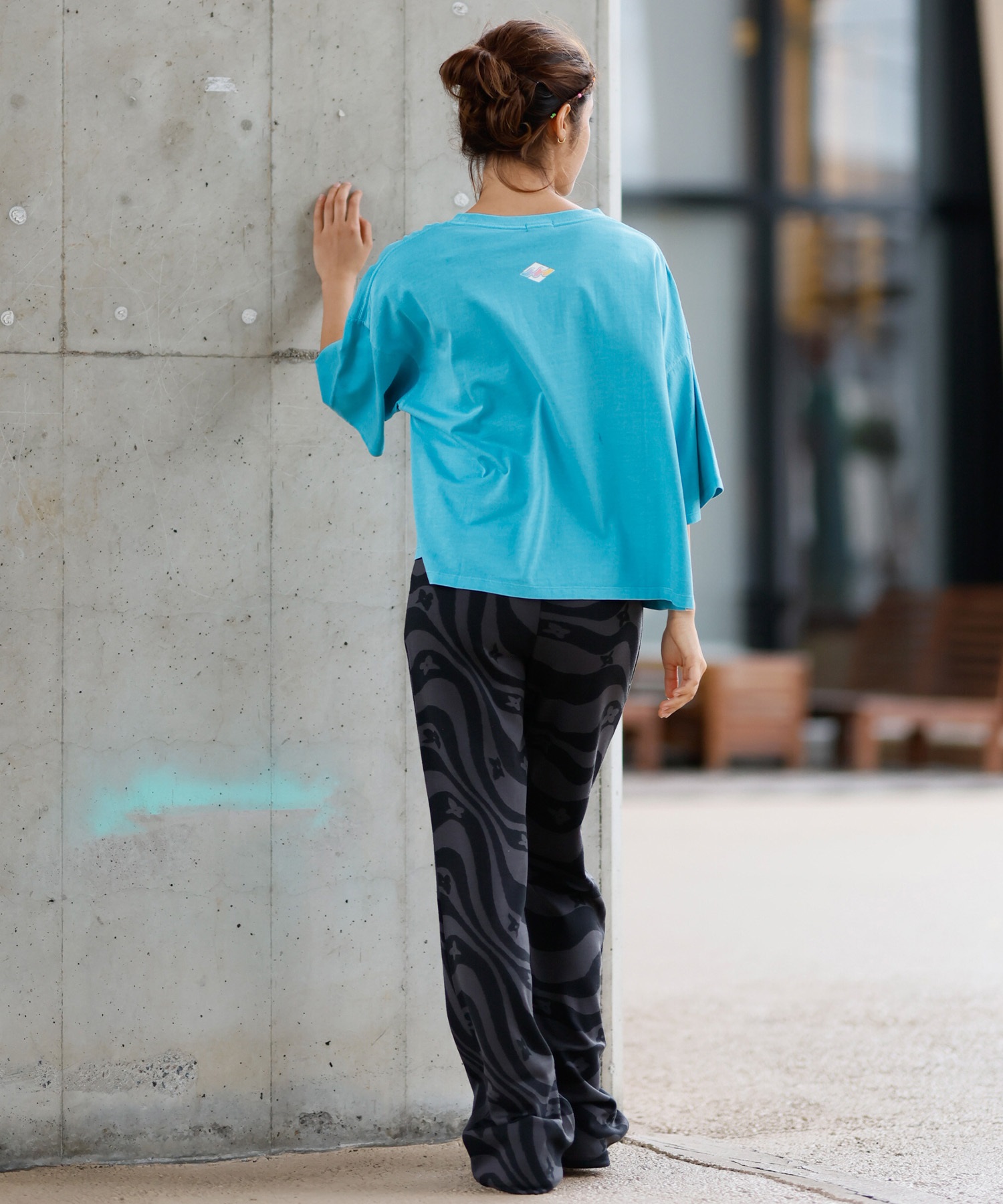 BILLABONG ビラボン 半袖 Tシャツ レディース フロントプリント クロップド丈 SUNSET ARCH LOOSE CROPPED TEE BF013-208(SCS-M)