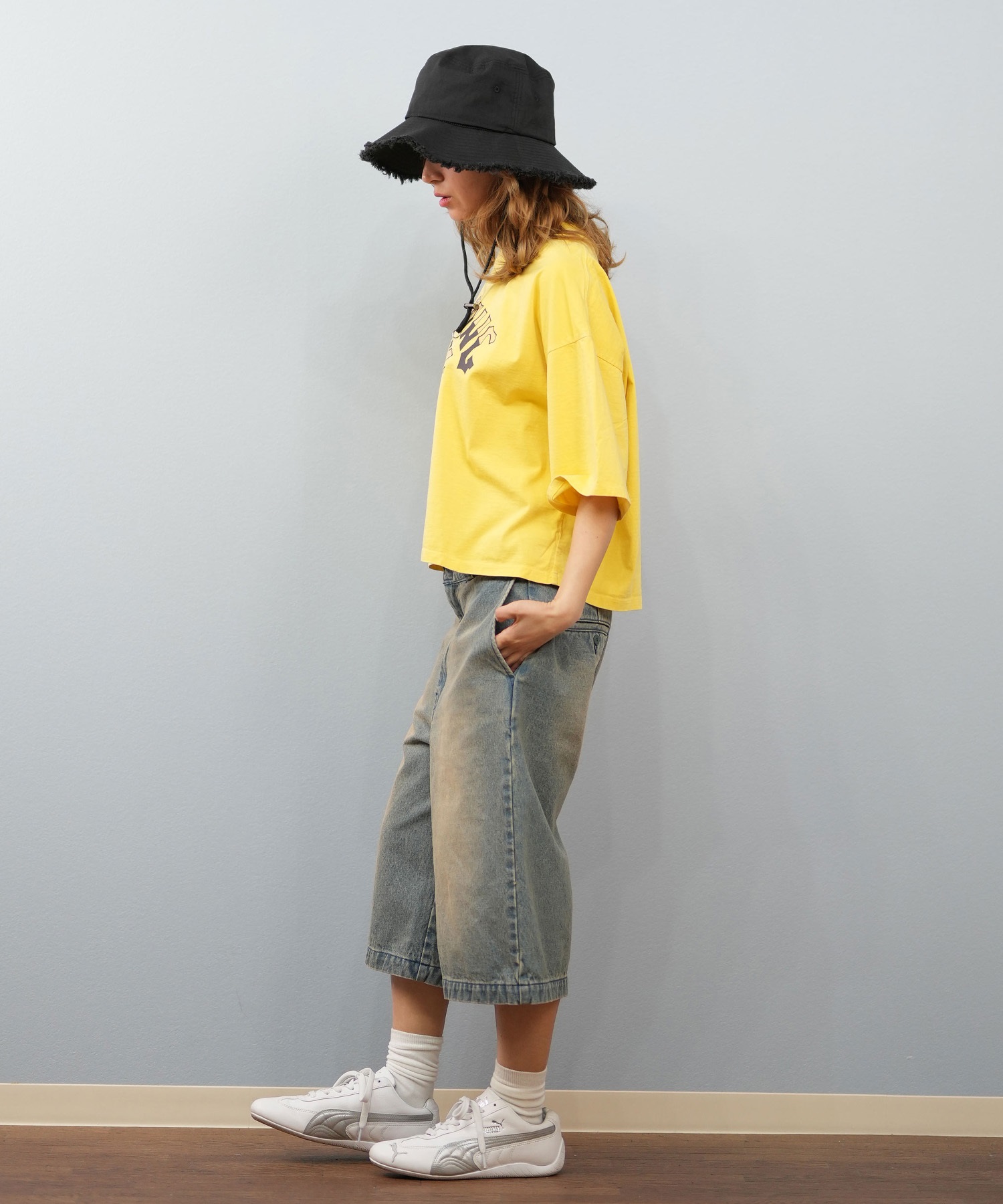 BILLABONG ビラボン 半袖 Tシャツ レディース フロントプリント クロップド丈 SUNSET ARCH LOOSE CROPPED TEE BF013-208(SCS-M)