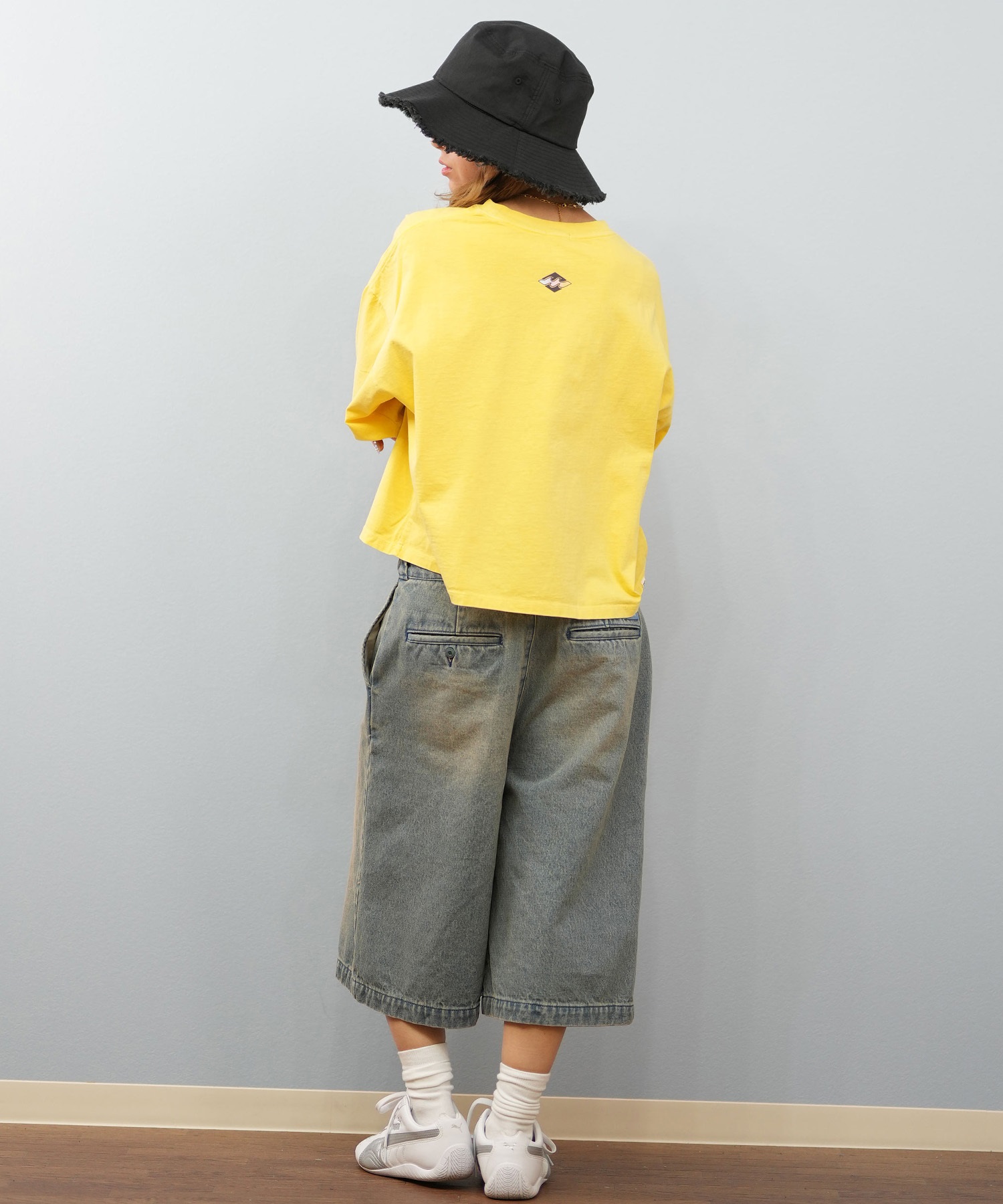 BILLABONG ビラボン 半袖 Tシャツ レディース フロントプリント クロップド丈 SUNSET ARCH LOOSE CROPPED TEE BF013-208(SCS-M)
