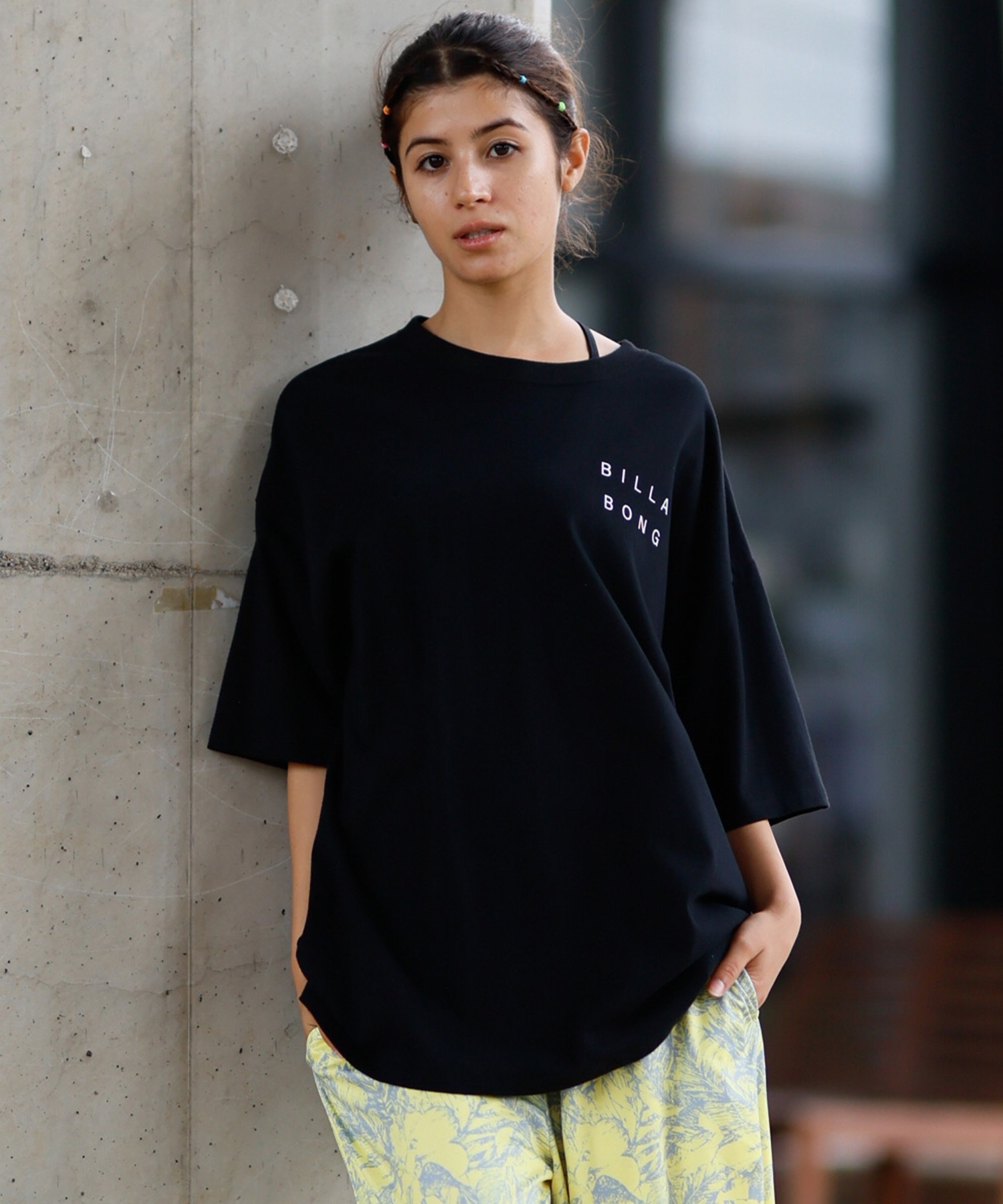 BILLABONG ビラボン 半袖 Tシャツ レディース バックプリント