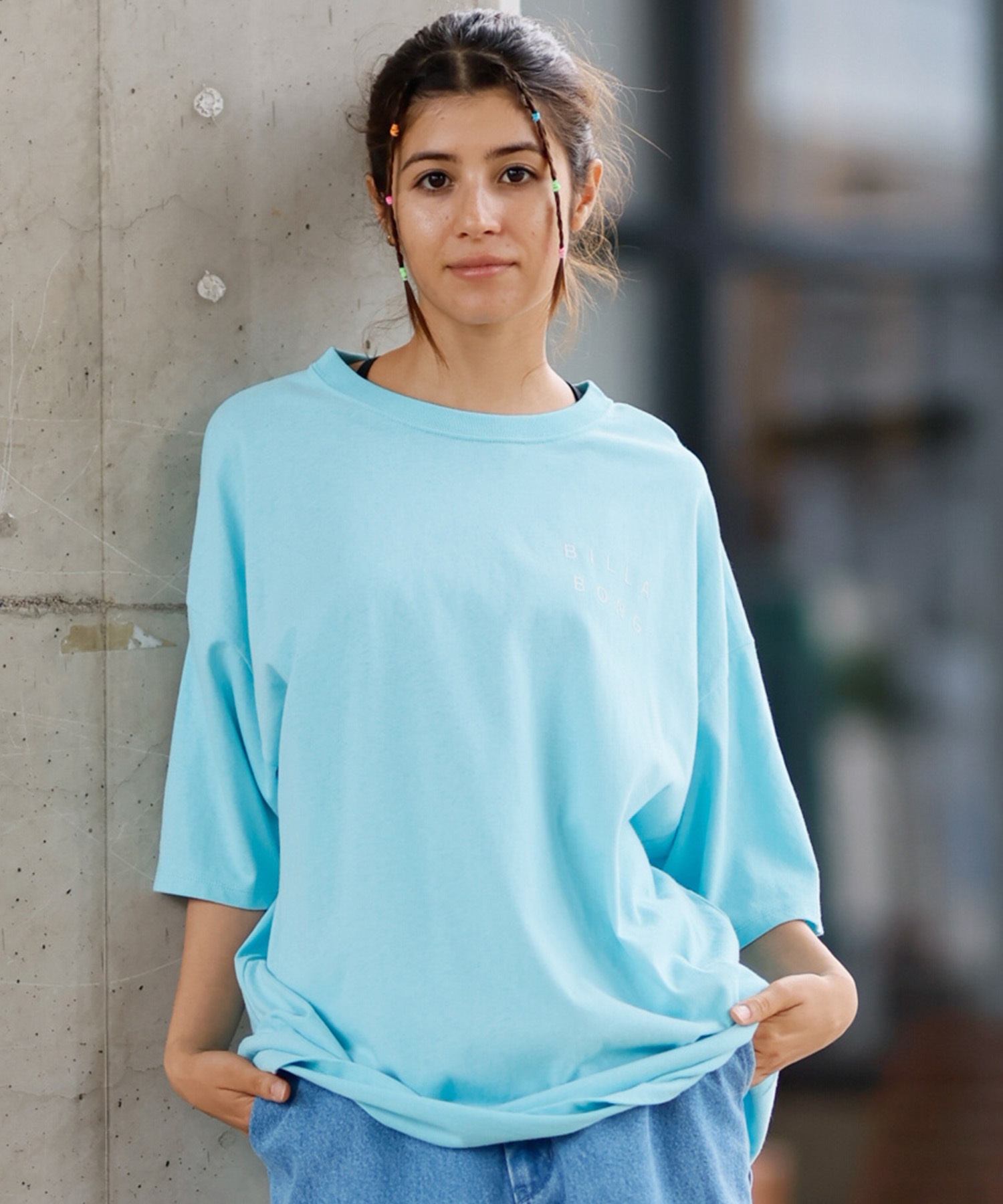 BoTT 水色 パターンプリント ゲームシャツ BoTT 水色 パターンプリント