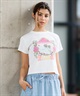 BILLABONG ビラボン 半袖 Tシャツ レディース ミニT フロントプリント クロップド丈 GRAPHIC BABY FIT TEE BF013-215(SCS-M)