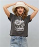 BILLABONG ビラボン 半袖 Tシャツ レディース ミニT フロントプリント クロップド丈 GRAPHIC BABY FIT TEE BF013-215(SCS-M)