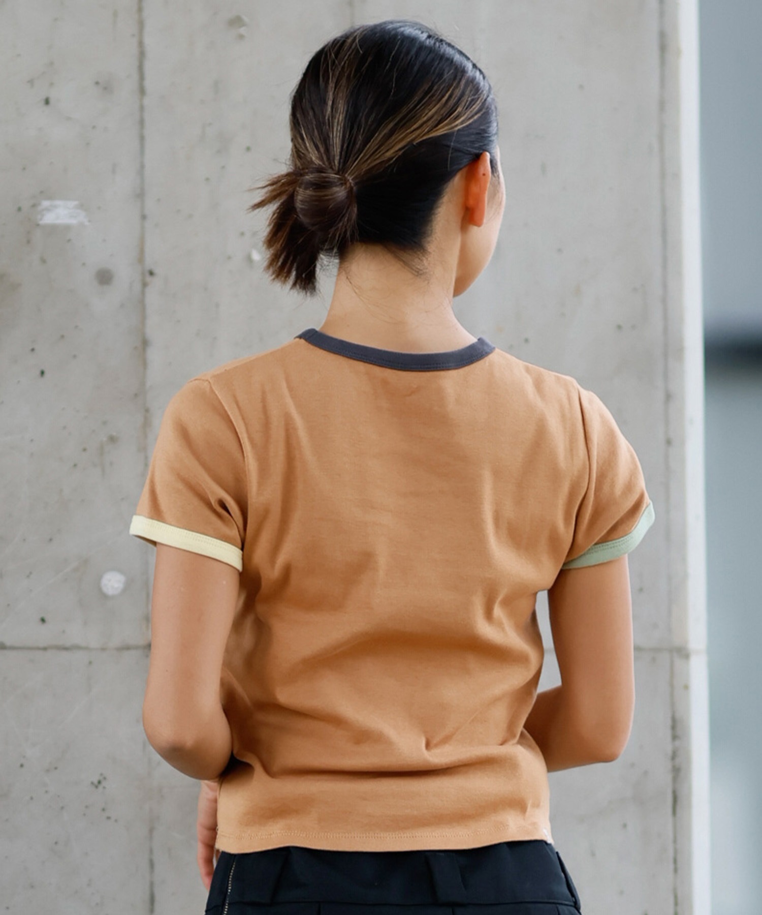BILLABONG ビラボン 半袖 Tシャツ レディース ミニT クロップド丈 リンガーシャツ BF013-216(SCS-M)