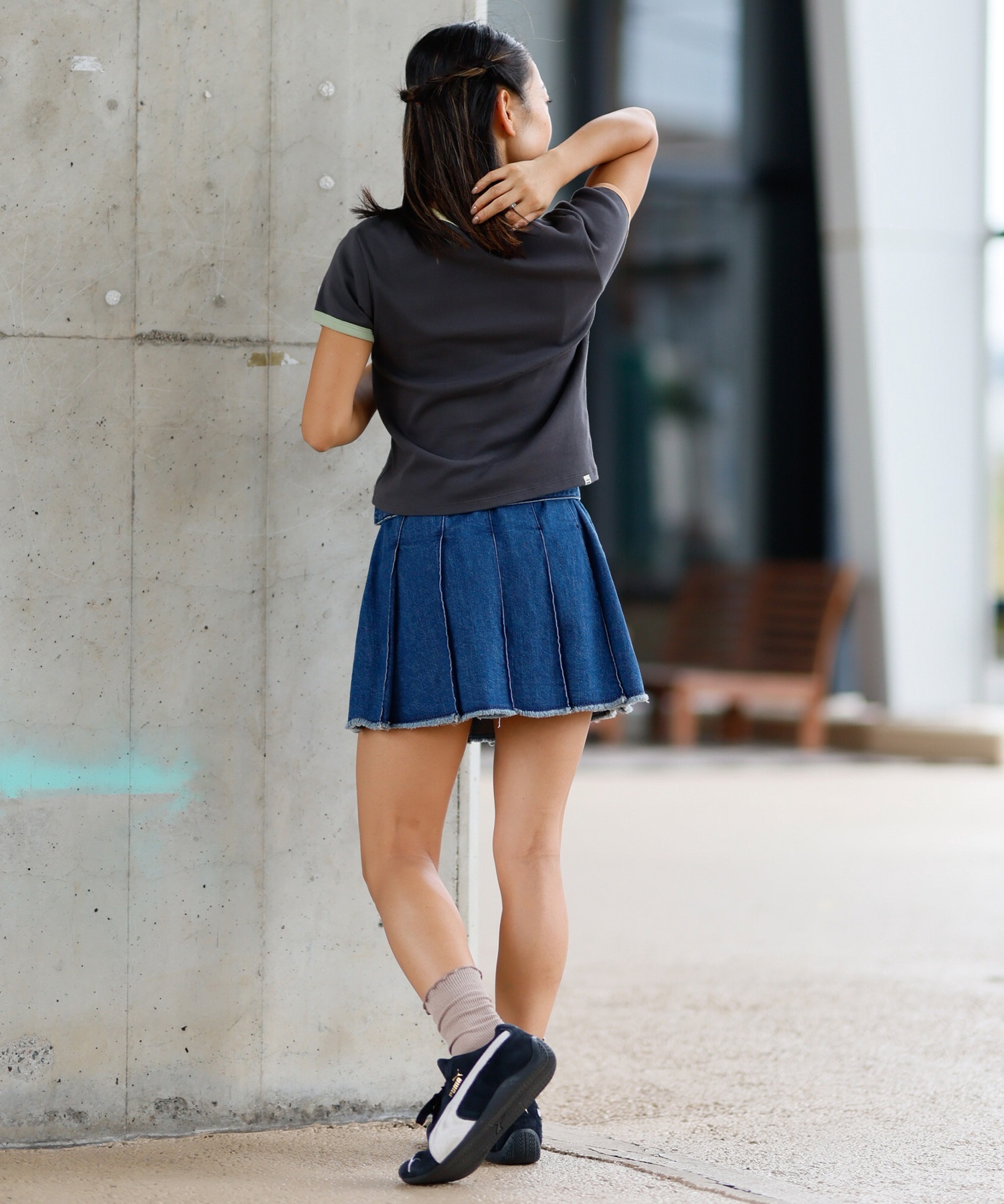 BILLABONG ビラボン 半袖 Tシャツ レディース ミニT クロップド丈 リンガーシャツ BF013-216(SCS-M)