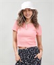 BILLABONG ビラボン 半袖 Tシャツ レディース ミニT 無地 クロップド丈 2WAY BABY FIT TEE BF013-217(SCS-M)