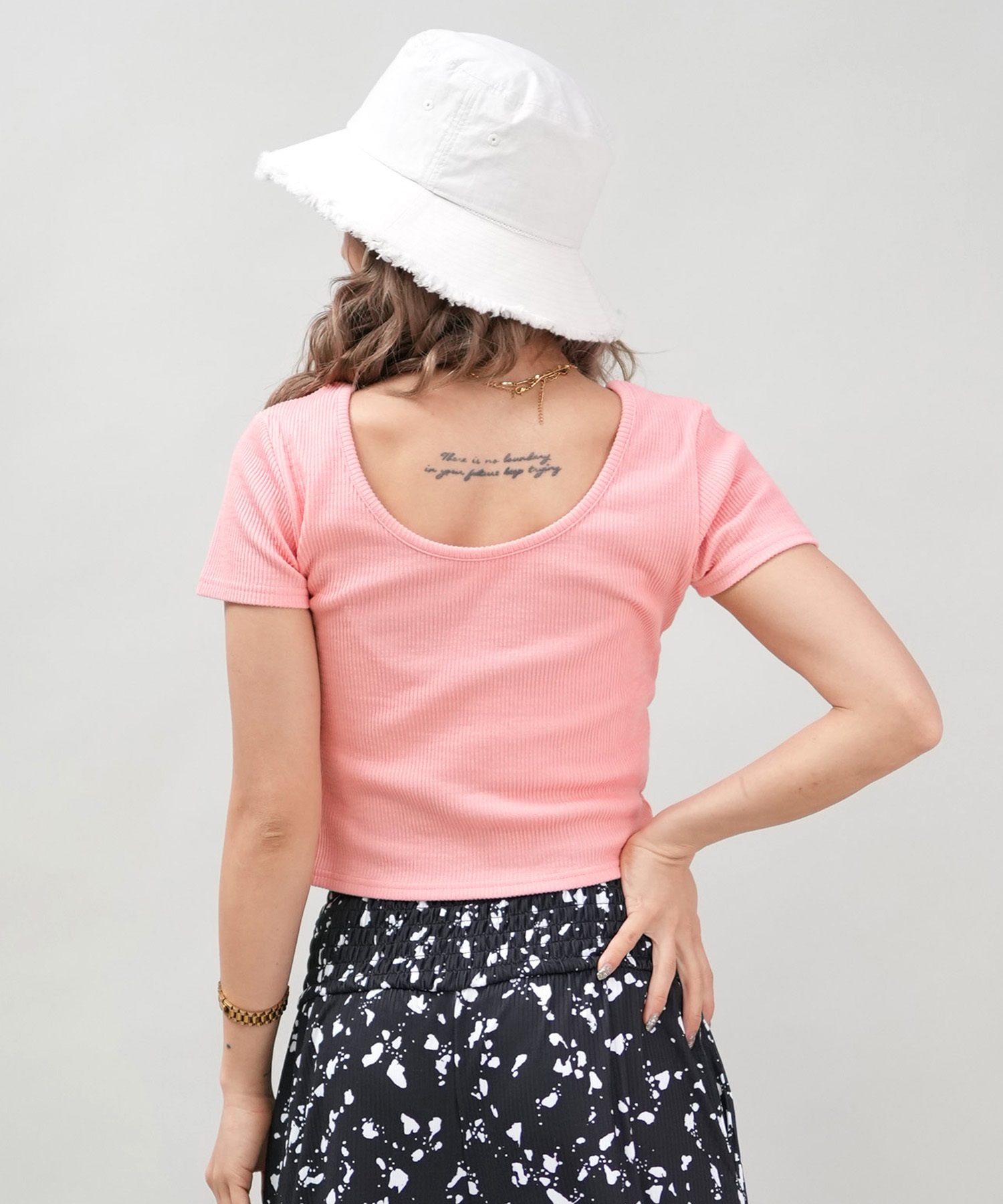 BILLABONG ビラボン 半袖 Tシャツ レディース ミニT 無地 クロップド丈 2WAY BABY FIT TEE BF013-217(SCS-M)