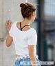 BILLABONG ビラボン 半袖 Tシャツ レディース ミニT 無地 クロップド丈 2WAY BABY FIT TEE BF013-217(SCS-M)