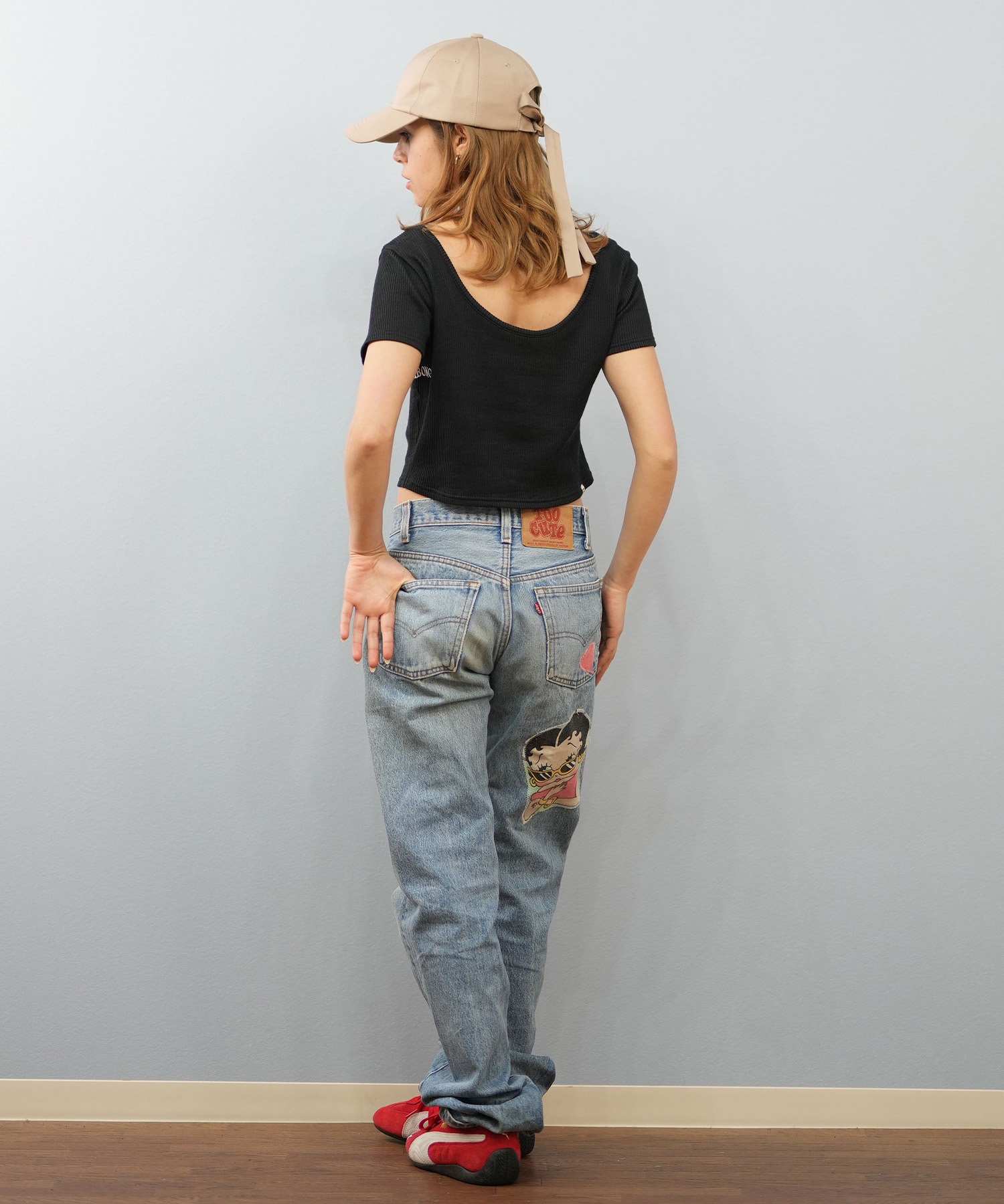 BILLABONG ビラボン 半袖 Tシャツ レディース ミニT 無地 クロップド丈 2WAY BABY FIT TEE BF013-217(SCS-M)