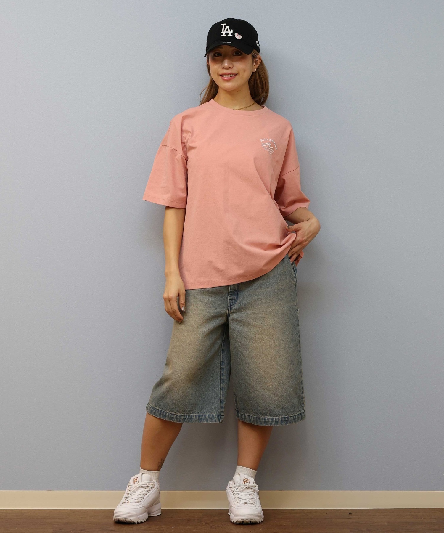 BILLABONG ビラボン レディース 半袖 Tシャツ ラッシュTシャツ 水陸両用 UVケア ユーティリティ BF013-221(WHT-L)