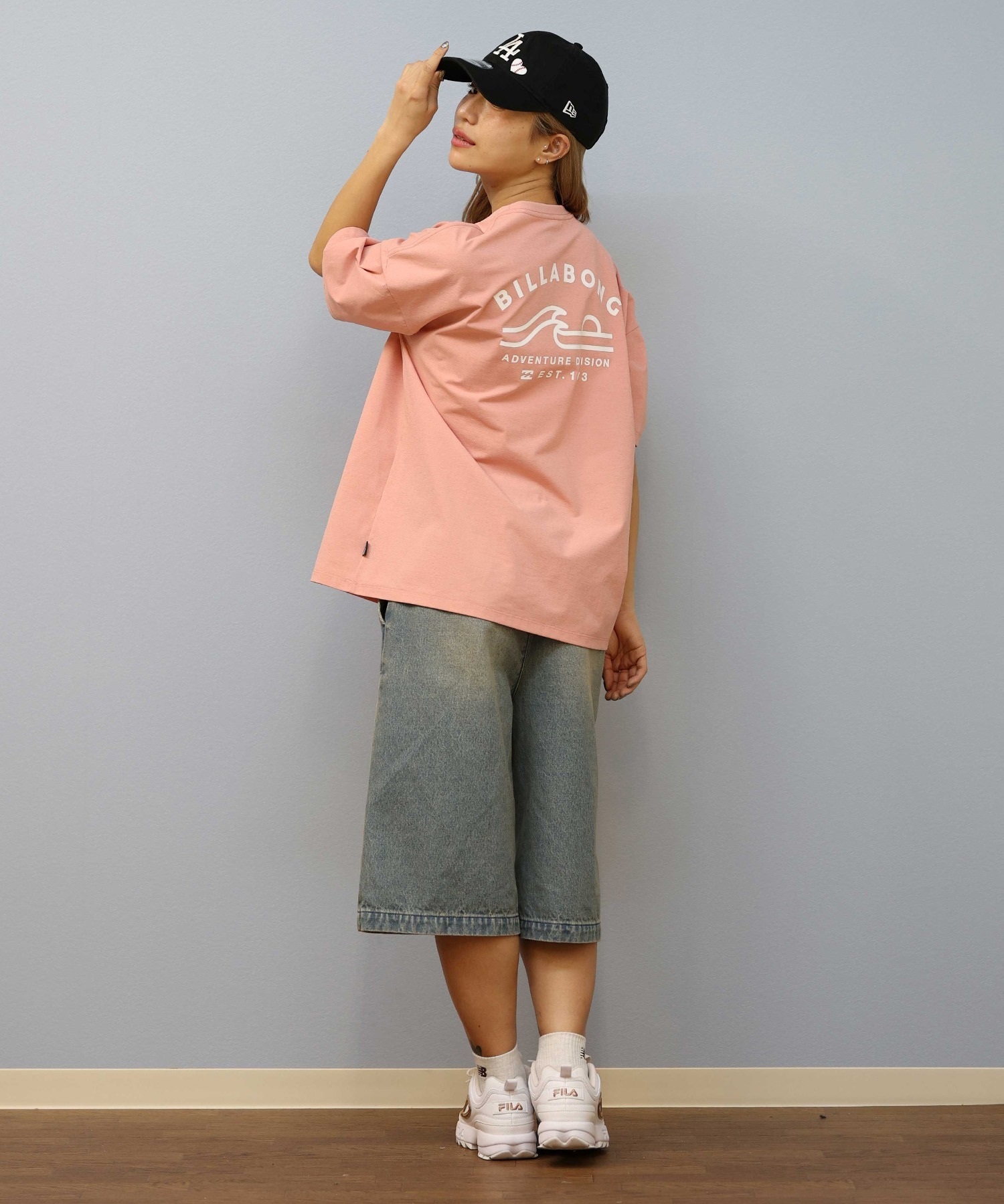 BILLABONG ビラボン レディース 半袖 Tシャツ ラッシュTシャツ 水陸両用 UVケア ユーティリティ BF013-221(WHT-L)