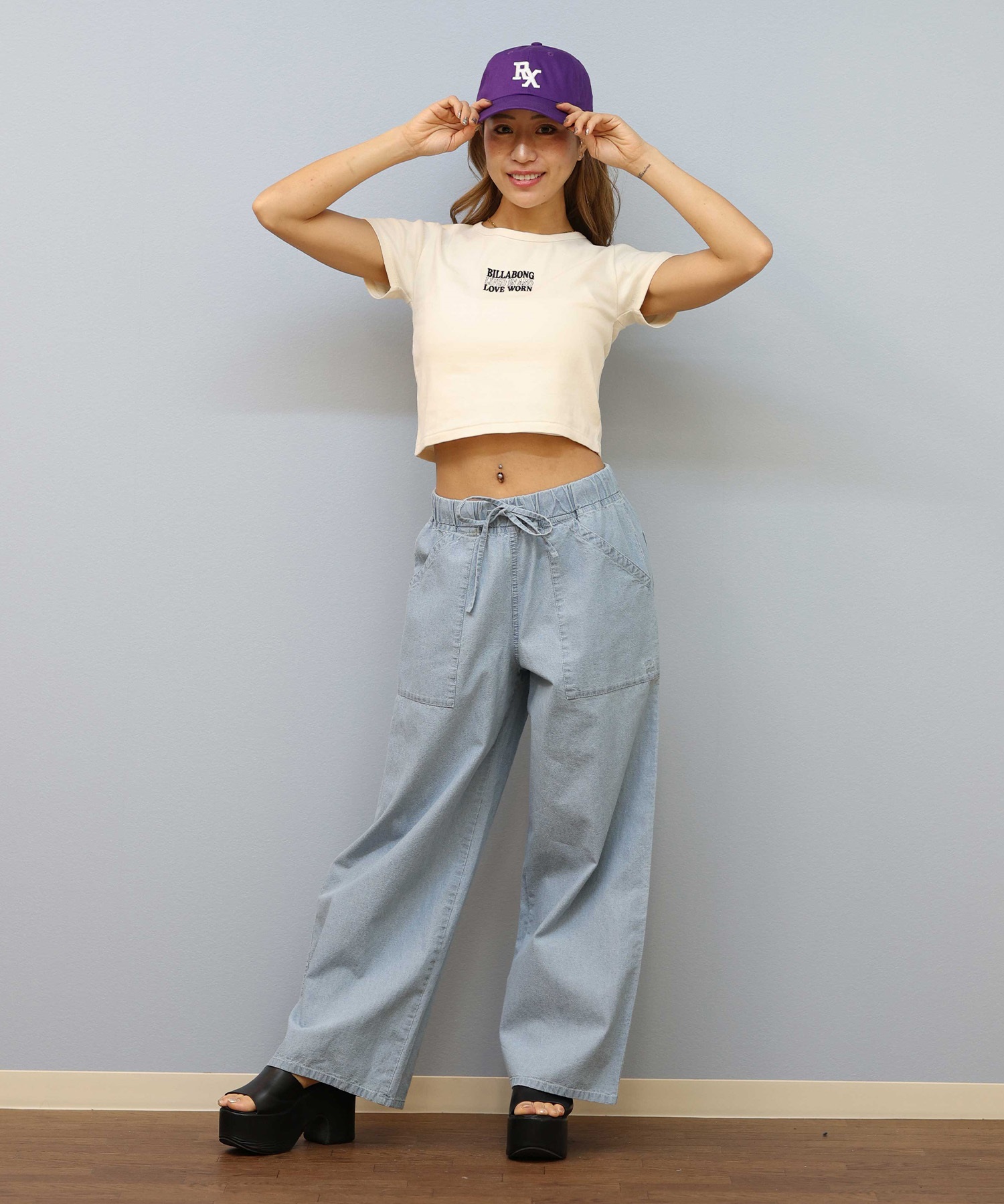 BILLABONG ビラボン 半袖 Tシャツ レディース ミニT フロントロゴ