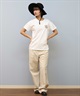 BILLABONG ビラボン 半袖 Tシャツ レディース バックプリント ロゴ 発泡プリント SQUARE LOGO BOY FIT TEE BF01C-201(WHT-M)