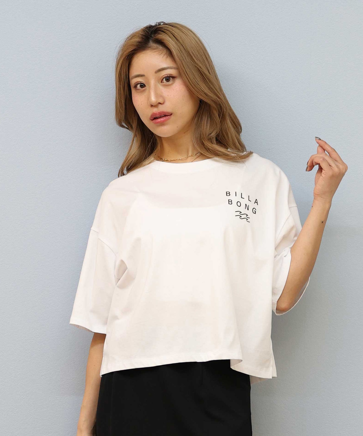 BILLABONG ビラボン 半袖 Tシャツ レディース クロップド丈 ショート丈