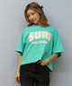 BILLABONG ビラボン 半袖 Tシャツ レディース クロップド丈 ショート丈 フロントプリント SURF WIDE LOOSE CROPPED TEE BF01C-204(WHT-M)