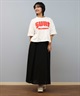 BILLABONG ビラボン 半袖 Tシャツ レディース クロップド丈 ショート丈 フロントプリント SURF WIDE LOOSE CROPPED TEE BF01C-204(WHT-M)