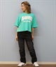 BILLABONG ビラボン 半袖 Tシャツ レディース クロップド丈 ショート丈 フロントプリント SURF WIDE LOOSE CROPPED TEE BF01C-204(WHT-M)