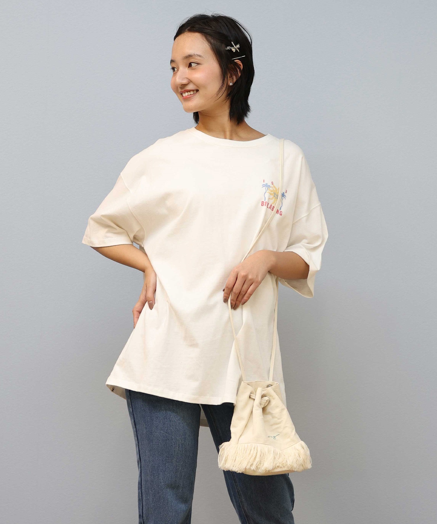 BILLABONG RHC バックプリント Tシャツ RHC Ron Herman x billabong blue - メルカリ