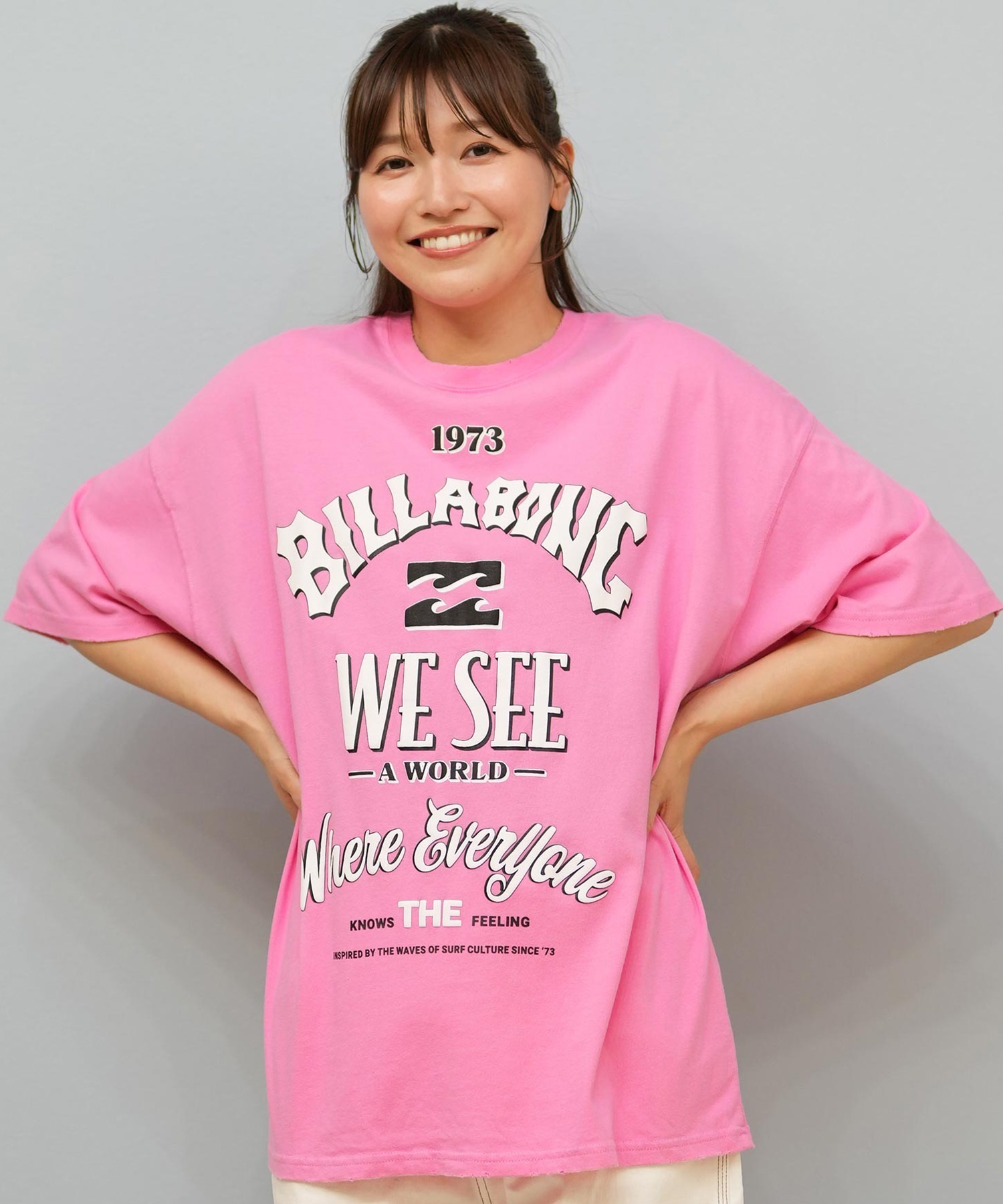 BILLABONG ビラボン 半袖 Tシャツ レディース オーバーサイズ BF014