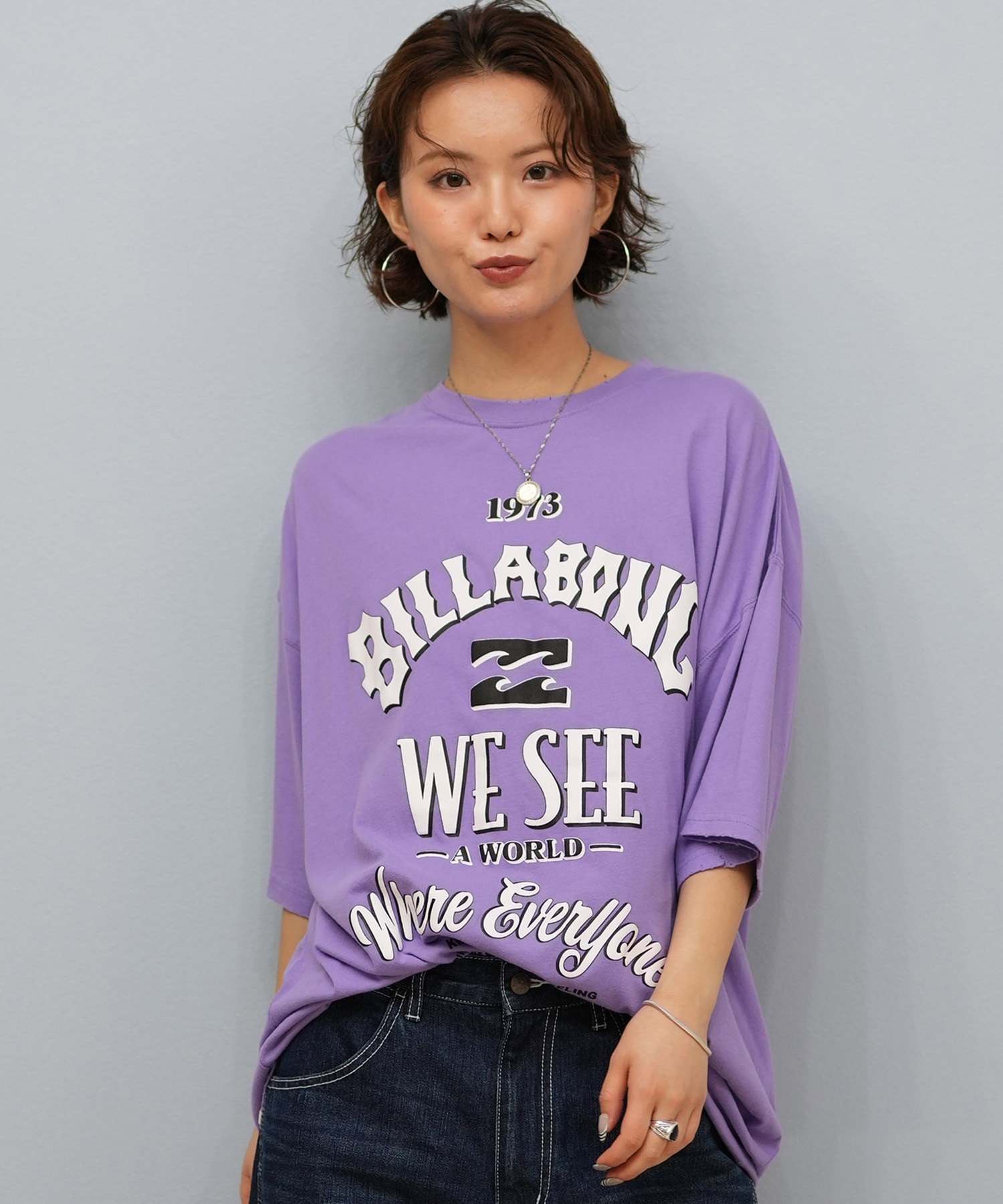 BILLABONG ビラボン 半袖 Tシャツ レディース オーバーサイズ BF014