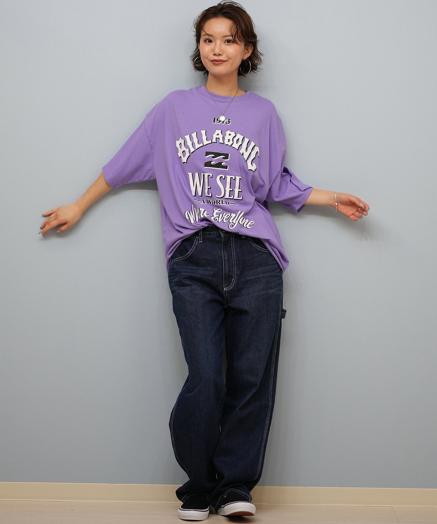 BILLABONG ビラボン 半袖 Tシャツ レディース オーバーサイズ BF014