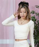 BILLABONG ビラボン 長袖 Tシャツ レディース ロンT クロップド丈 リブ セットアップ対応 BF013-053(WCP-M)