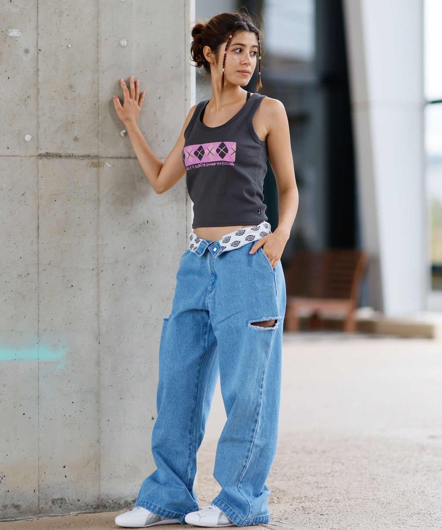 BILLABONG ビラボン タンクトップ レディース ノースリーブ クロップド