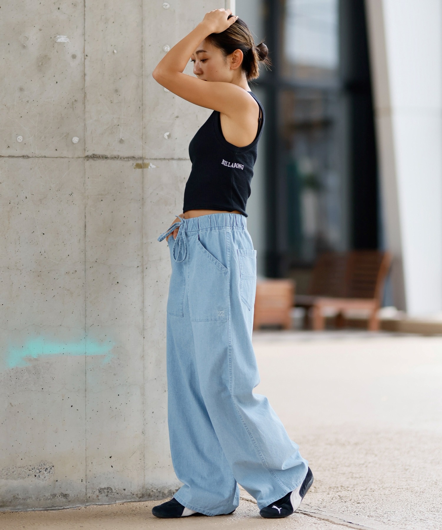BILLABONG ビラボン レディース タンクトップ 2WAY 無地 BF013-361