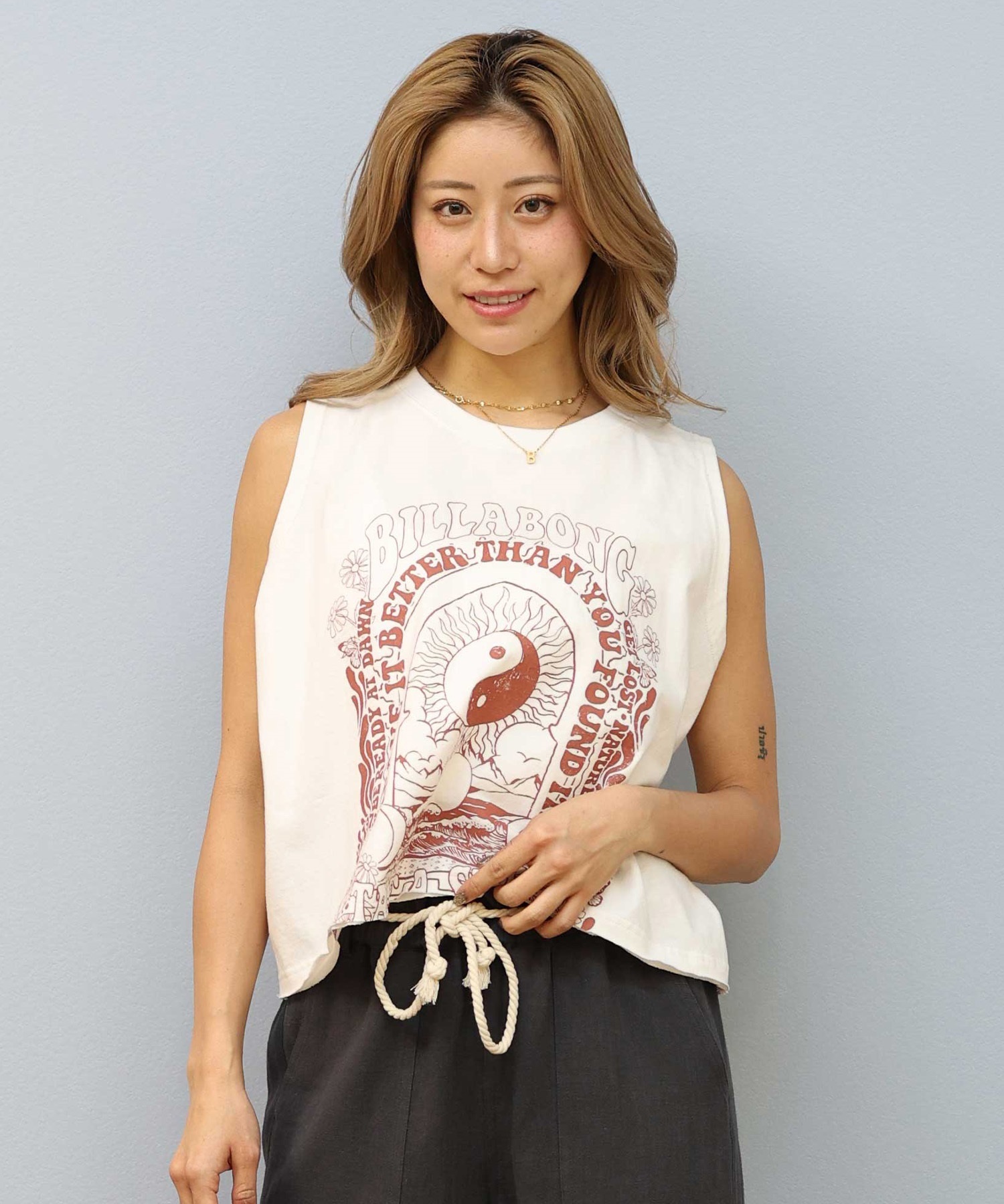 BILLABONG ビラボン タンクトップ レディース クロップド丈