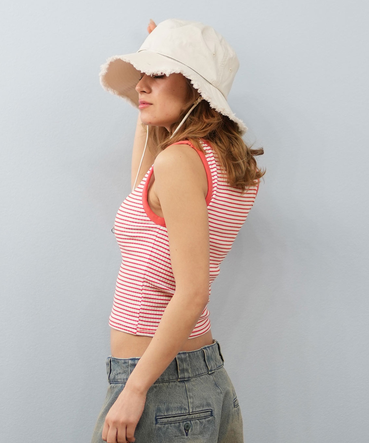 BILLABONG ビラボン タンクトップ レディース ボーダー ロゴ カップ