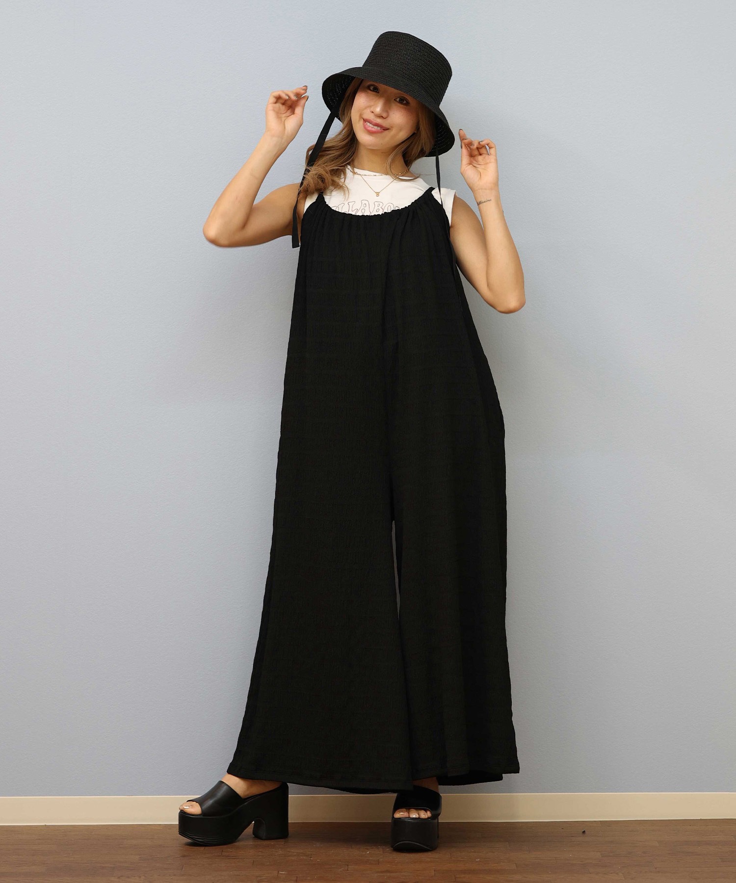 BILLABONG ビラボン オールインワン レディース シンプル 無地 BF01C-703(BLK-M)