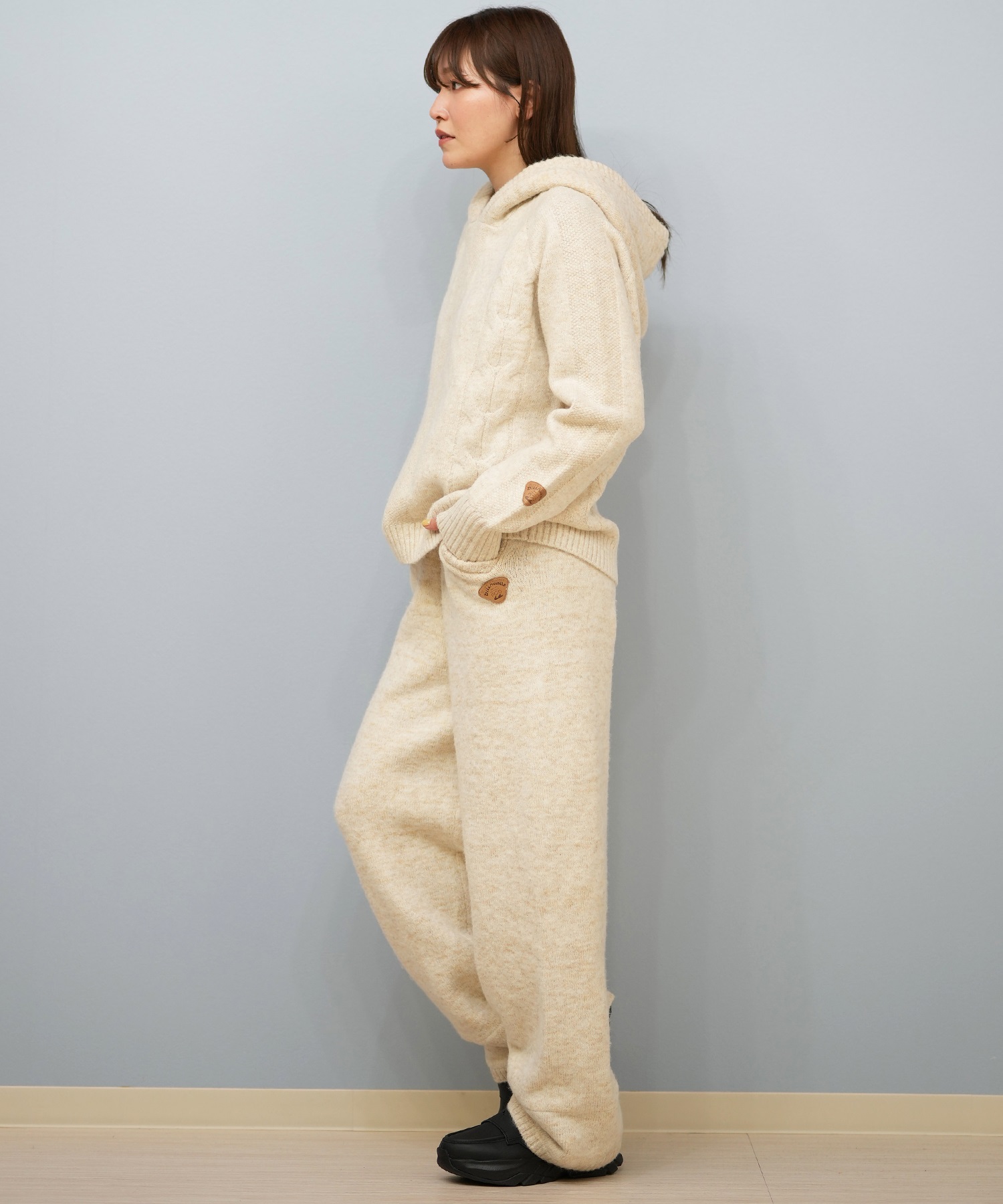 BILLABONG ビラボン ロングパンツ レディース ニットパンツ 裾ボア KNIT LONG PANT セットアップ対応 BF014-605(COY-M)