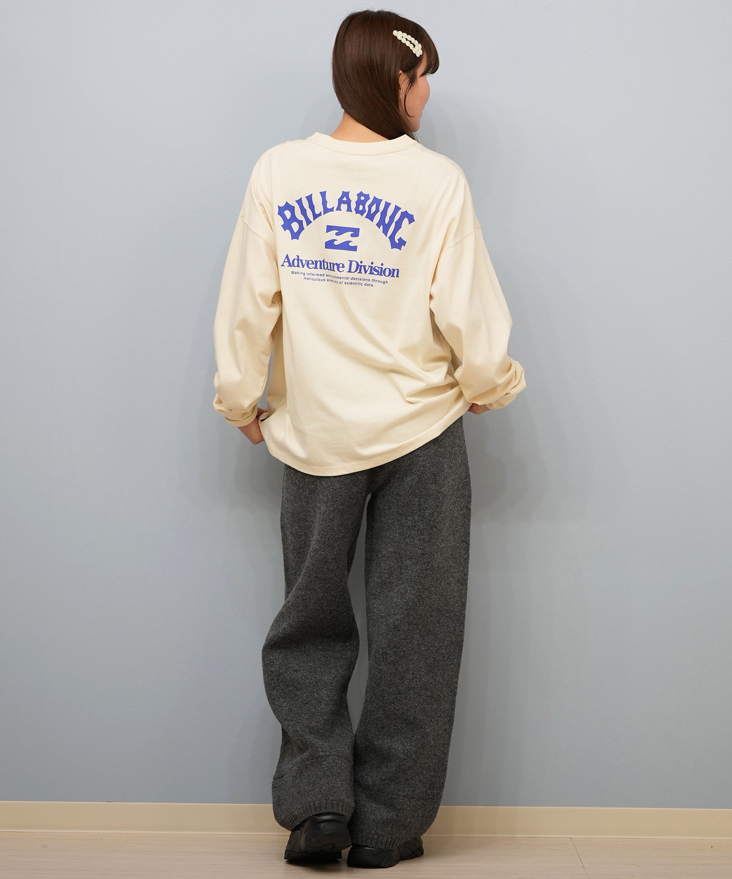 BILLABONG ビラボン ロングパンツ レディース ニットパンツ 裾ボア KNIT LONG PANT セットアップ対応 BF014-605(COY-M)