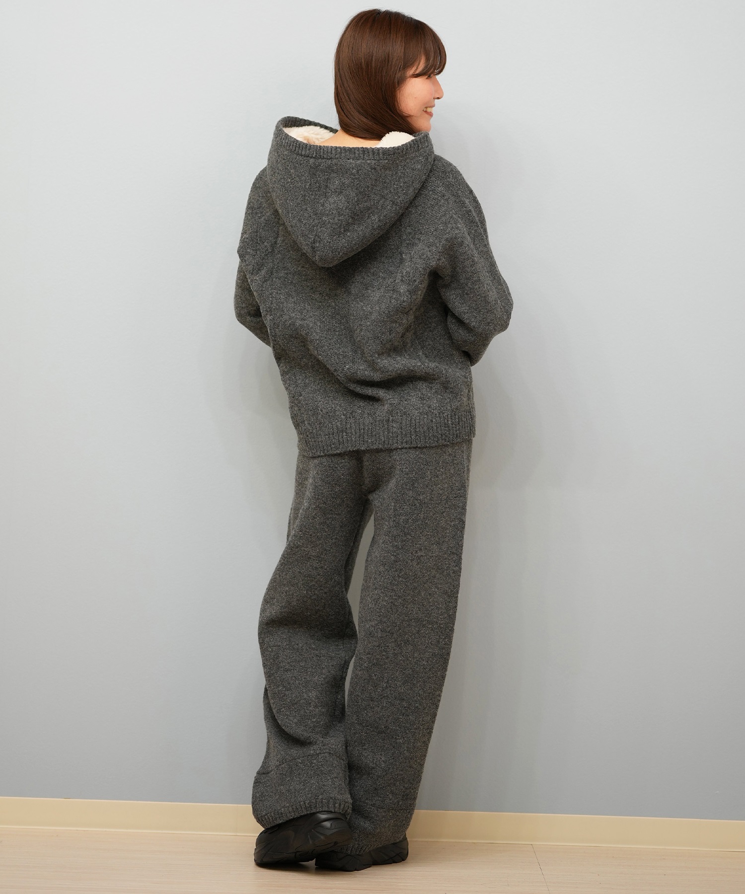 BILLABONG ビラボン ロングパンツ レディース ニットパンツ 裾ボア KNIT LONG PANT セットアップ対応 BF014-605(COY-M)