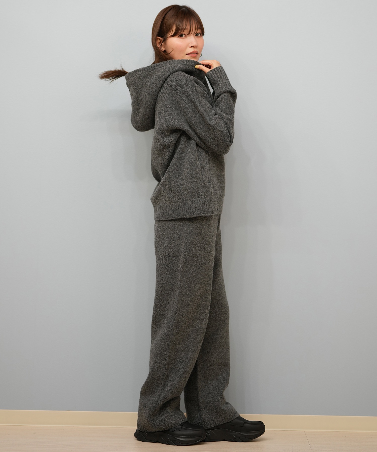BILLABONG ビラボン ロングパンツ レディース ニットパンツ 裾ボア KNIT LONG PANT セットアップ対応 BF014-605(COY-M)