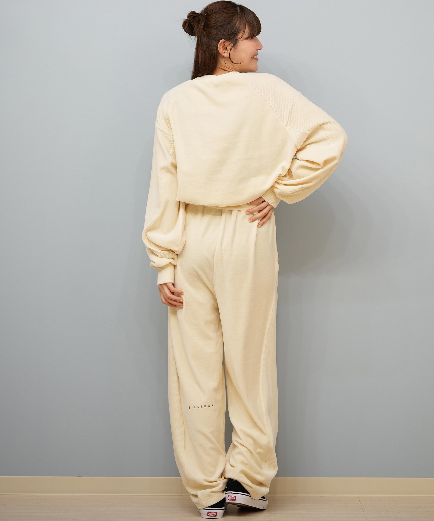 BILLABONG ビラボン ロングパンツ レディース ベロア ロゴ SWITCHBACK