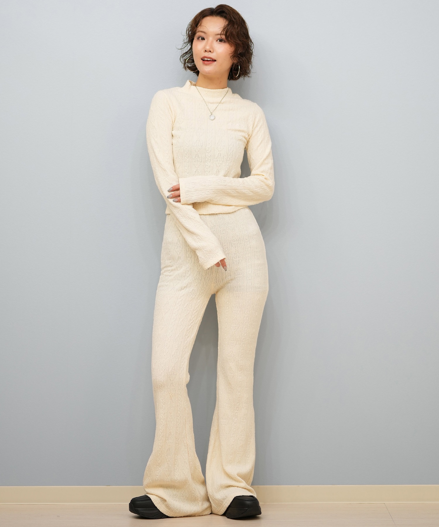 BILLABONG ビラボン ロングパンツ レディース ニットパンツ フレア