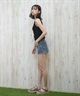 BILLABONG ビラボン ハーフパンツ ショートパンツ レディース シンプル デニム BF013-611(BLC-M)
