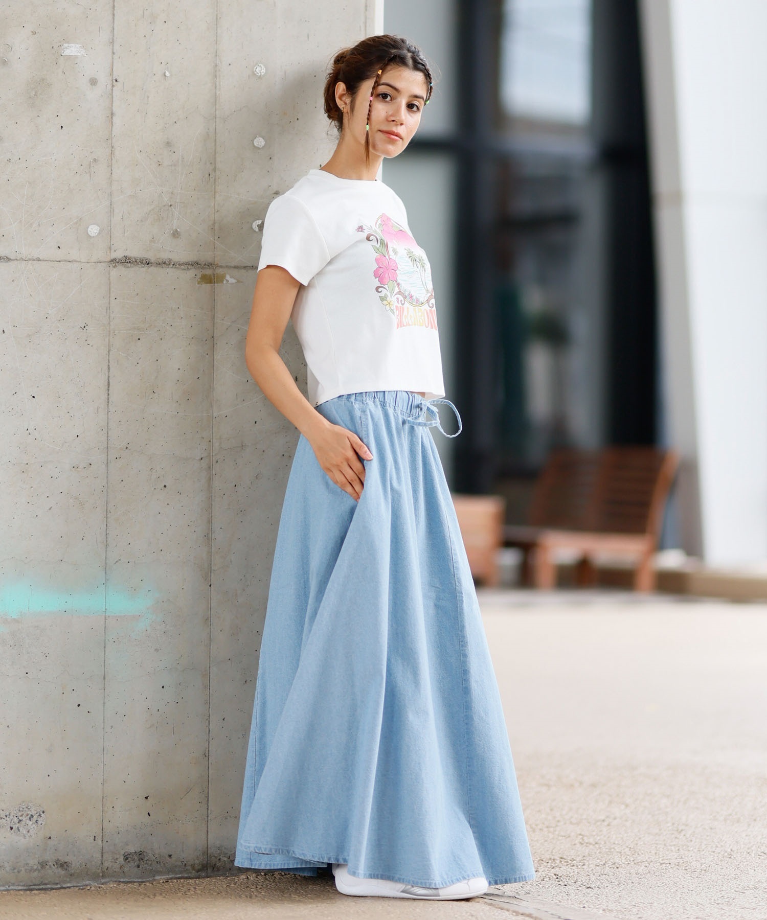 BILLABONG ビラボン スカート レディース ロングスカート フレア