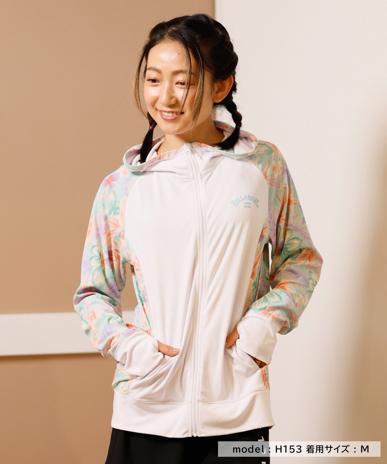 BILLABONG ビラボン 水着 レディース ラッシュガード BF013-850(WHT-M)